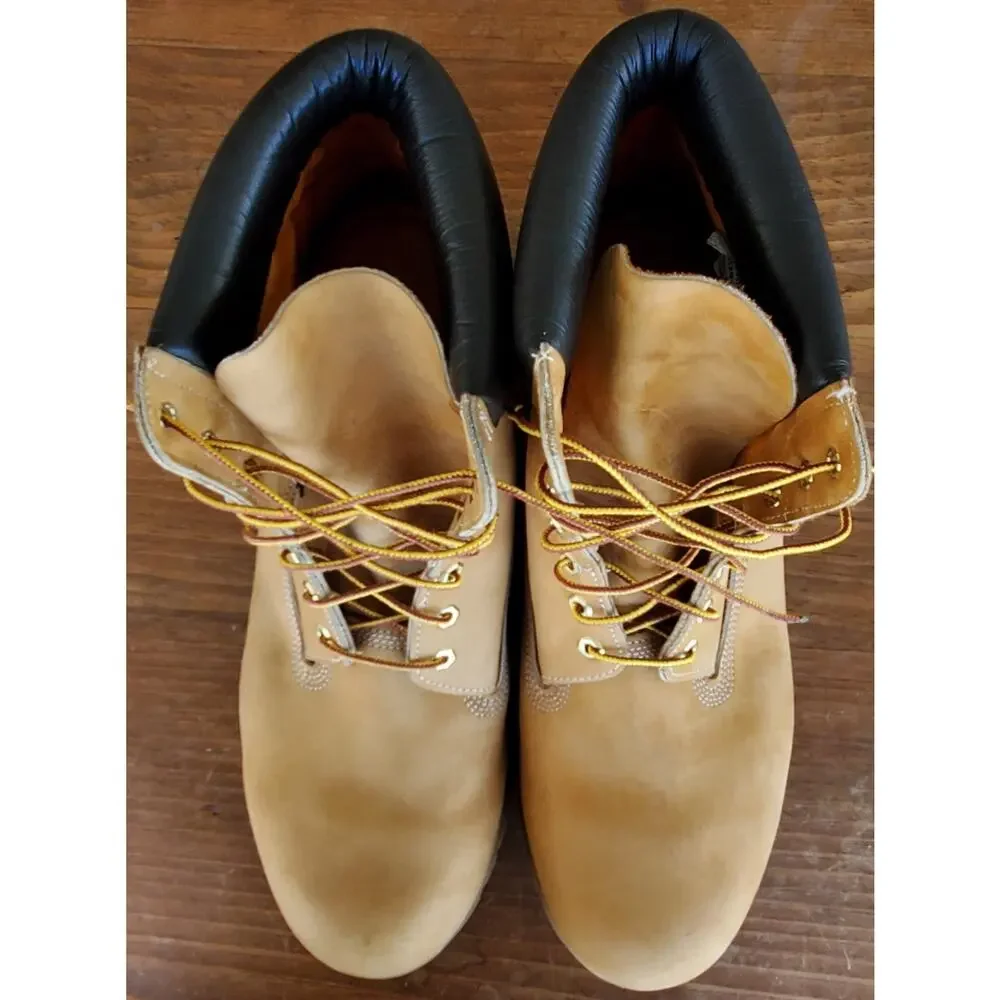 Timberland 6 Inch Premium Waterproof Men's Boots Wheat Nubuck Size 17 [10061]